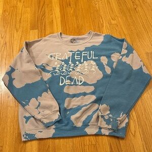Urban Outfitters Grateful Dead Blue and Purple Sweatshirt (M)